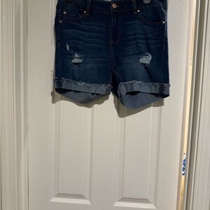 Women's Distressed Denim Shorts